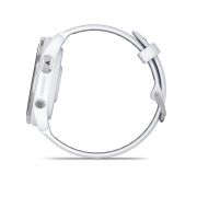 Garmin Forerunner 965 ceas multisport GPS AMOLED - argintiu titan curea albă