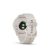Garmin - vivomove Trend - Ramă Peach Gold din oţel inoxidabil - carcasă Ivory - curea din silicon