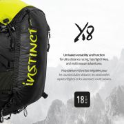 Instinct - Trail vesta alergare X8 18L + 2 recipiente HydraPack 600ml