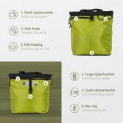 Instinct - geanta multifunctionala Ballistic Tote 35 litri - negru verde army
