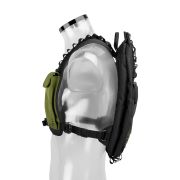 Instinct - rucsac multifunctional Komando 17L + 2x recipiente HydraPack 600ml - negru verde army