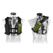 Instinct - rucsac multifunctional Komando 17L + 2x recipiente HydraPack 600ml - negru verde army