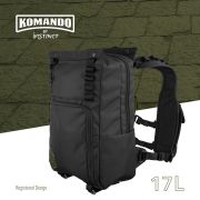 Instinct - rucsac multifunctional Komando 17L + 2x recipiente HydraPack 600ml - negru verde army