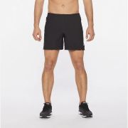 2XU - Pantaloni scurti de alergare pentru barbati Light Speed 7" Cover Shorts - negru reflectorizant