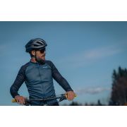 Northwave - bluza ciclism pentru barbati maneca lunga Blade 4 jersey - gri inchis gri deschis galben fluo