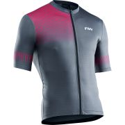Northwave - tricou ciclism pentru barbati maneca scurta origin jersey - gri inchis rosu