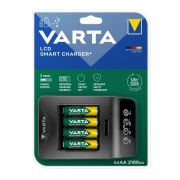 Varta - incarcator acumulatori LCD Smart Charger+ cu baterii incluse 4 x AA 2100 mAh