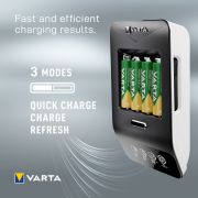 Varta - incarcator acumulatori LCD Ultra Fast Charger+ cu 4 acumulatori AA 2100 mAh inclusi