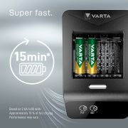 Varta - incarcator acumulatori LCD Ultra Fast Charger+ cu 4 acumulatori AA 2100 mAh inclusi