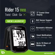 Bryton - ciclocomputer Rider 15 NEO - negru