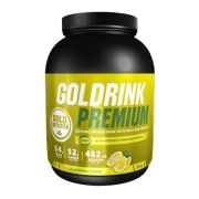 Gold nutrition - pudra energie goldrink premium + bcaa`s aroma lamaie - bidon 750 g