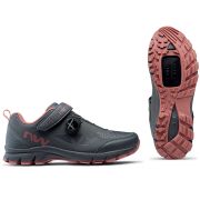 Northwave -  pantofi ciclism mtb all terrain pentru femei Corsair W shoes - gri inchis negru roz inchis