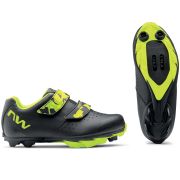 Northwave - pantofi ciclism MTB XC pentru copii Origin Junior Shoes - negru galben fluo