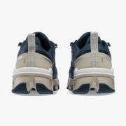 On Cloudwander Waterproof - pantofi alergare pentru femei - albastru navy maro deshis desert