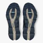 On Cloudwander Waterproof - pantofi alergare pentru femei - albastru navy maro deshis desert