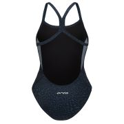 Orca - Costum de baie intreg pentru femei Core One Piece - verde deschis diploria portocaliu