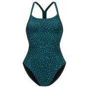 Orca - Costum de baie intreg pentru femei Core One Piece - verde deschis diploria portocaliu