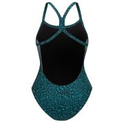 Orca - Costum de baie intreg pentru femei Core One Piece - verde deschis diploria portocaliu