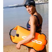 Orca - costum inot doua piese pentru femei tip bikini - albastru portocaliu Diploria