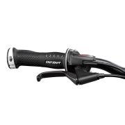 Woom - bicicleta copii 26" Woom 6, varsta recomandata 10-14 ani (140-165cm) - 9,5 kg - gri deschis luna alb