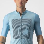 Castelli - Tricou ciclism barbati maneca scurta Bagarre - Bleu gri