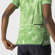 Castelli - tricou ciclism pentru femei, maneca scurta Unlimited Sentiero jersey - verde vernil alb