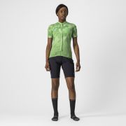 Castelli - tricou ciclism pentru femei, maneca scurta Unlimited Sentiero jersey - verde vernil alb