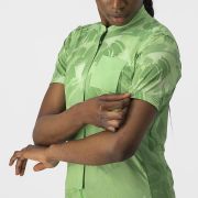 Castelli - tricou ciclism pentru femei, maneca scurta Unlimited Sentiero jersey - verde vernil alb