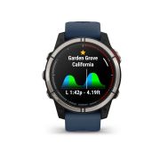 Garmin - quatix 7 Sapphire AMOLED Titanium - ceas inteligent premium cu GPS cu functii avansate pentru sport si navigatie