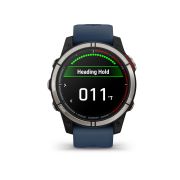 Garmin - quatix 7 Sapphire AMOLED Titanium - ceas inteligent premium cu GPS cu functii avansate pentru sport si navigatie