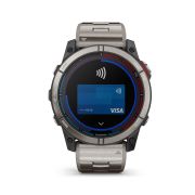 Garmin - quatix 7x Solar Titanium - ceas inteligent premium cu GPS
