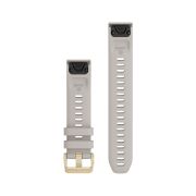 Garmin curea silicon QuickFit 20 - crem Light Sand cu parte extra lunga pentru Fenix 5s/ 6s/ 7s D2 Delta S