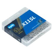 Kmc - Lant Bicicleta X11 SL, 11 viteze, 118 zale - argintiu