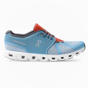 On Cloud 5 Push - pantofi sport pentru barbati - albastru Niagara Chambray alb portocaliu
