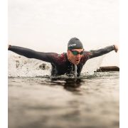 Orca - costum neopren triatlon pentru barbati Apex Float wetsuit - negru rosu buoyancy