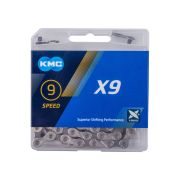 Kmc - Lant Bicicleta 9 viteze X9, 114 zale - gri argintiu
