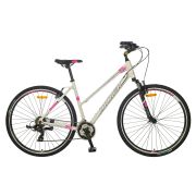 Bicicleta Trekking Polar Athena - 700C, M, Alb-Roz