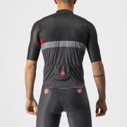 Castelli - Tricou ciclism barbati maneca scurta A Blocco - Negru Antracit Rosu
