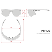 Spiuk - ochelari soare sport Mirus, lentile mov transparente - rama alba