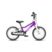 Woom - bicicleta copii 14" Woom 2, varsta recomandata 3-4,5 ani (95-110cm) - 5kg - mov intens alb
