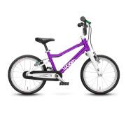 Woom - bicicleta copii 16" Woom 3, varsta recomandata 4-6 ani (105-120cm) - 5,4kg - mov intens alb