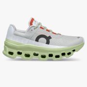 On Cloud Cloudmonster - pantofi alergare pentru femei - gri deschis Glacier verde Meadow