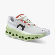 On Cloud Cloudmonster - pantofi alergare pentru femei - gri deschis Glacier verde Meadow