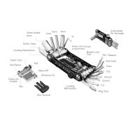 Topeak - cheie multifuncțională bicicletă Ninja Master multitool + ToolBox PT30