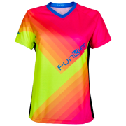 Tricou polo FUNKIER Termoli-W Enduro Women S/S - Fluor Yellow/Pink