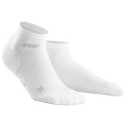 CEP - sosete de compresie peste glezna 8cm pentru femei Low Cut Ultralight - alb gri deschis