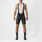 Castelli - pantaloni scurti pentru ciclism cu bretele Competizione Kit bibshorts - negru galben fluo