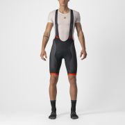 Castelli - pantaloni scurti pentru ciclism cu bretele Competizione Kit bibshorts - negru portocaliu