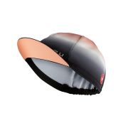 Castelli - sepcuta ciclism pentru femei Dolce Cap - negru alb portocaliu deschis