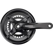 Angrenaj Pedalier Shimano, FC-TY501-2 - Brat 175 Mm, 2 x 7 8 Viteze, 46-30T, Negru
